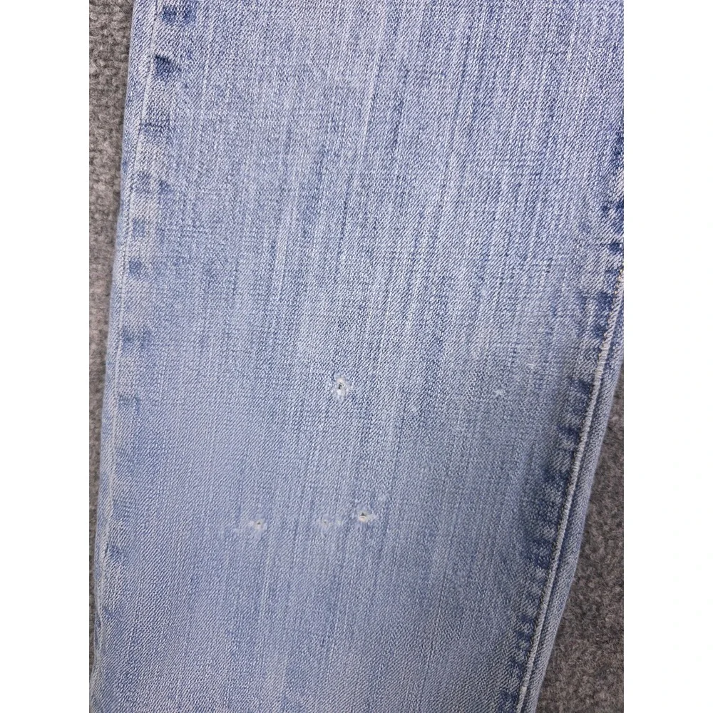 Levi's 501 Jeans Mens 36x30 Blue Light Wash Straight Leg Button Fly Denim